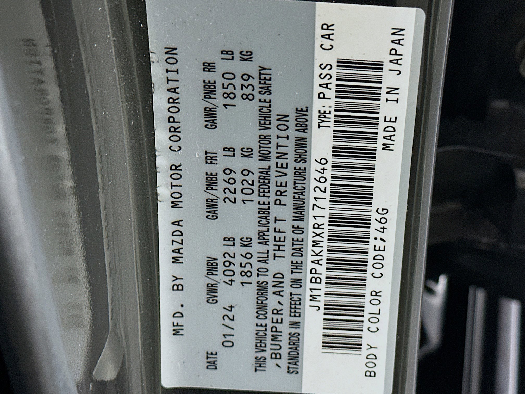 Used 2024 MAZDA MAZDA3 s FWD image 12