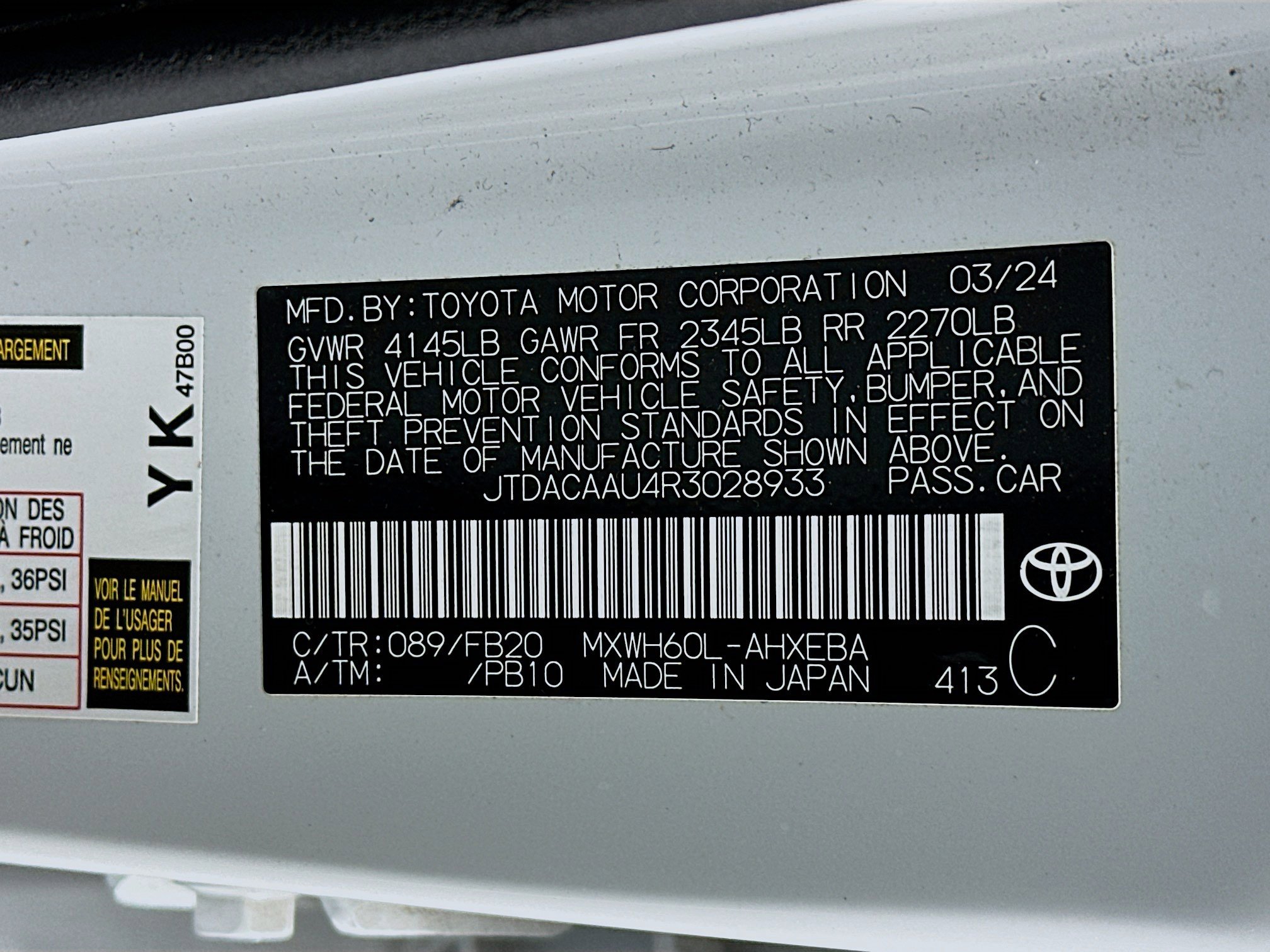 Used 2024 Toyota Prius LE FWD image 12