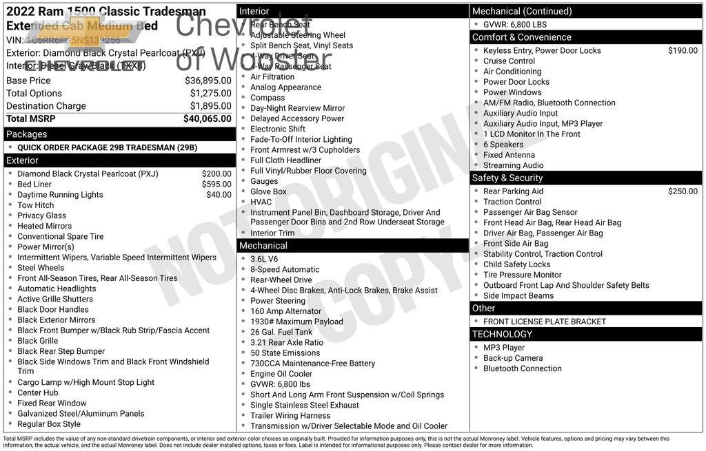 Used 2022 RAM 1500 Tradesman image 36