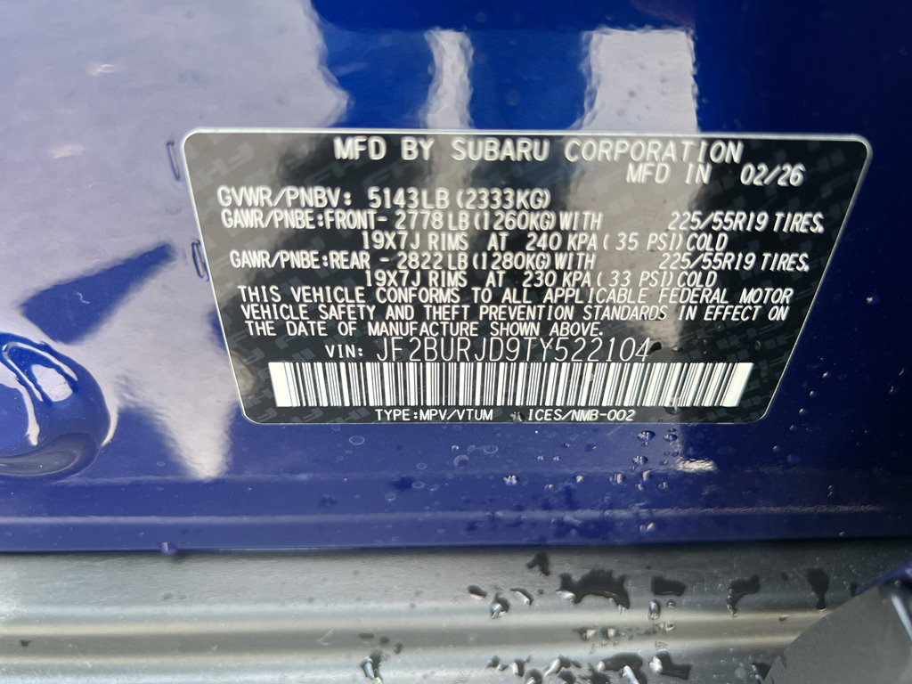 New 2026 Subaru Outback Touring XT AWD/4WD image 34