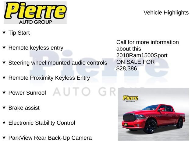 Used 2018 RAM 1500 Sport w/ Sport Premium Group AWD/4WD image 22
