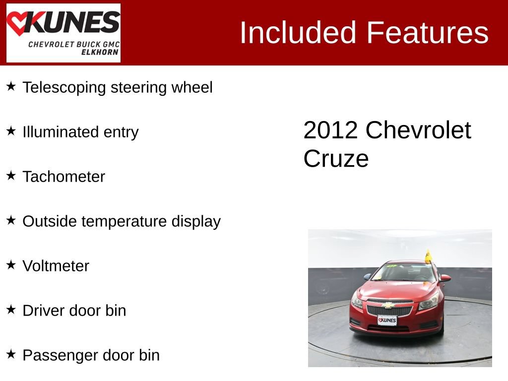 Used 2012 Chevrolet Cruze Eco FWD image 3