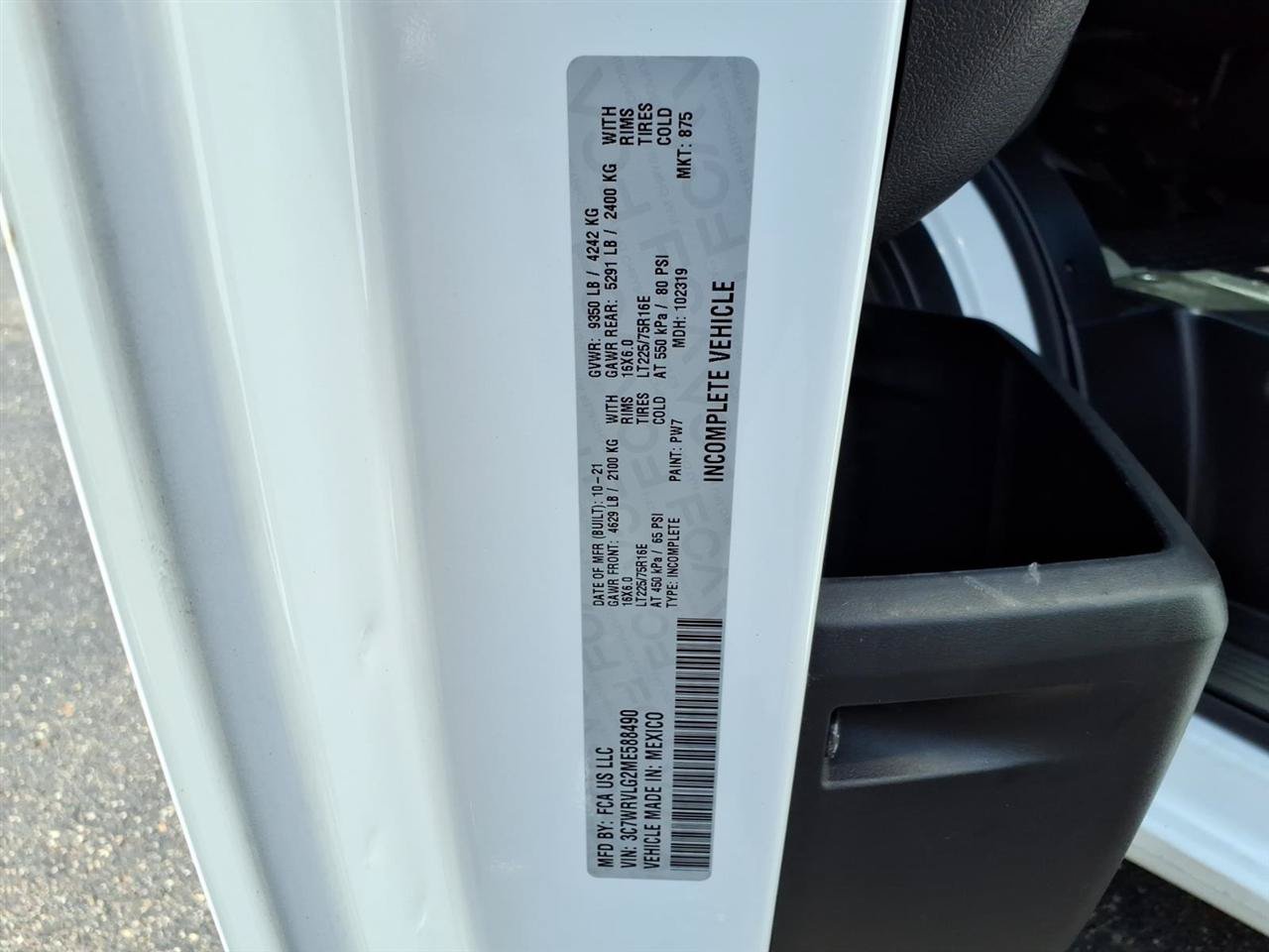 Used 2021 RAM ProMaster 3500 FWD image 28