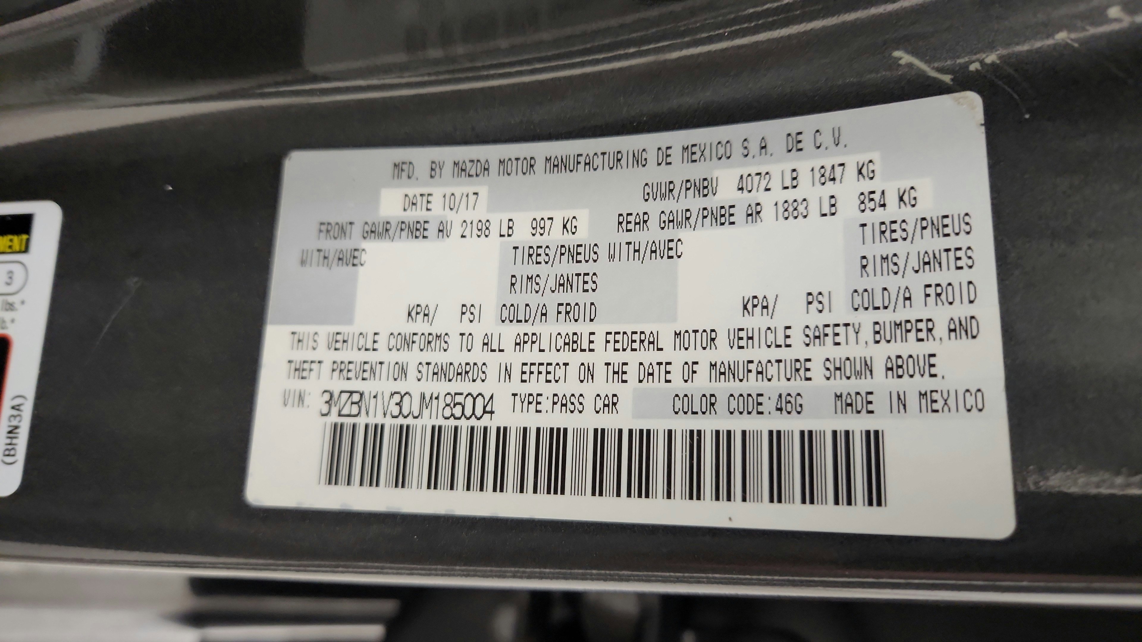 Used 2018 MAZDA MAZDA3 Touring FWD image 20