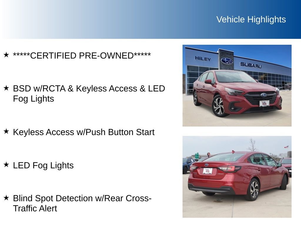Certified 2025 Subaru Legacy Premium AWD/4WD image 5