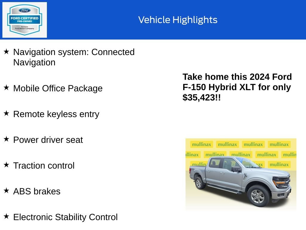 Certified 2024 Ford F150 XLT w/ Mobile Office Package AWD/4WD image 18