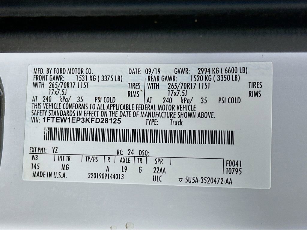 Used 2019 Ford F150 XLT AWD/4WD image 35