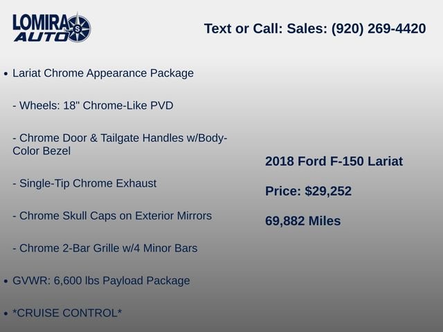 Used 2018 Ford F150 Lariat w/ Equipment Group 502A Luxury AWD/4WD image 9