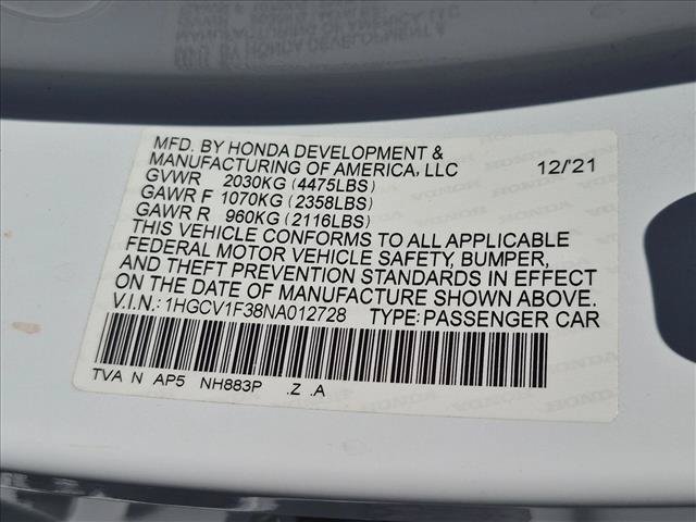 Certified 2022 Honda Accord Sport image 23
