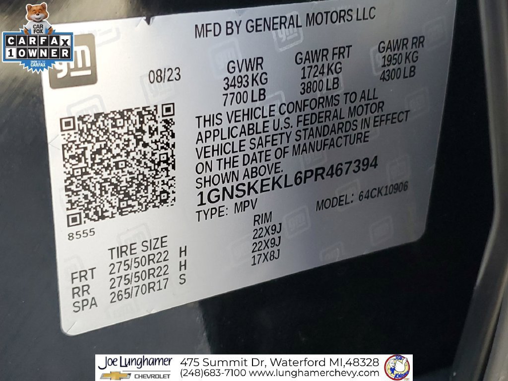 Certified 2023 Chevrolet Suburban RST w/ Sport Performance Package AWD/4WD image 37