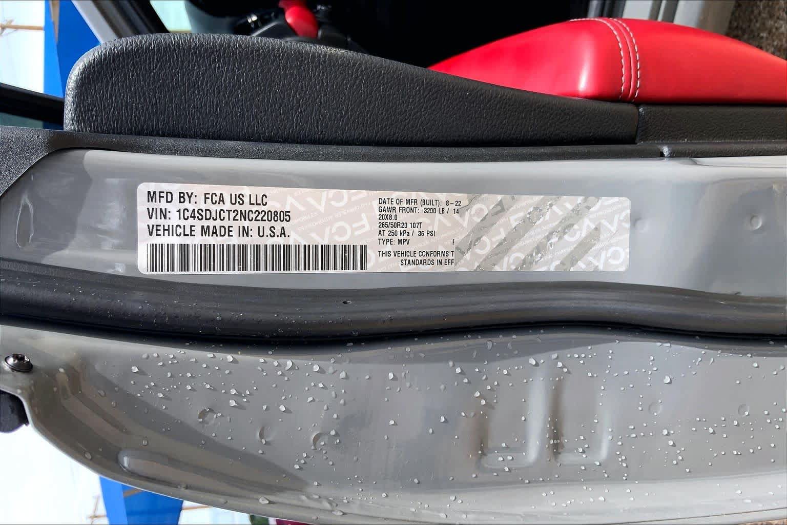 Used 2022 Dodge Durango R/T w/ Blacktop Package AWD/4WD image 37