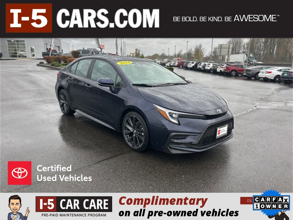 Certified 2023 Toyota Corolla XSE w/ Carpet Mat Package (TMS) image 1