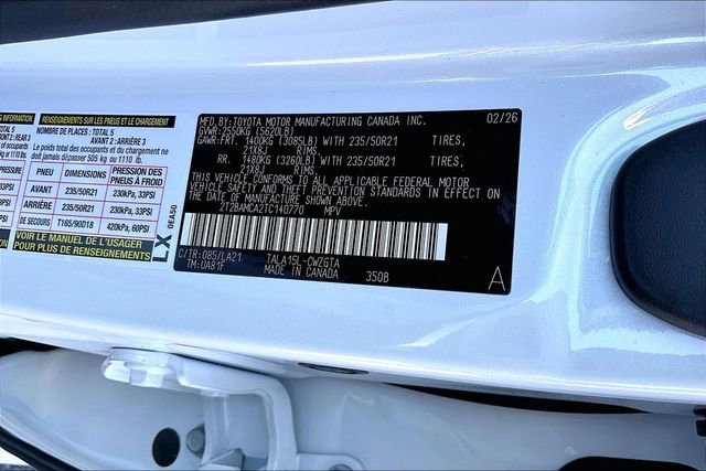New 2026 Lexus RX 350 AWD image 13