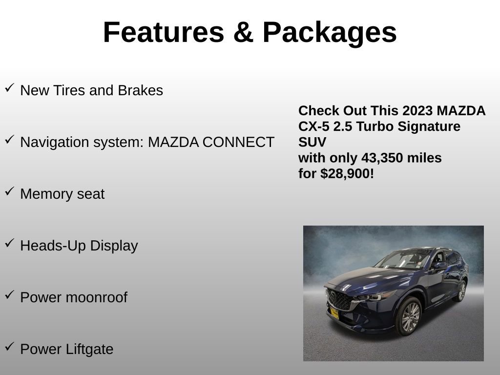 Used 2023 MAZDA CX-5 Signature image 4