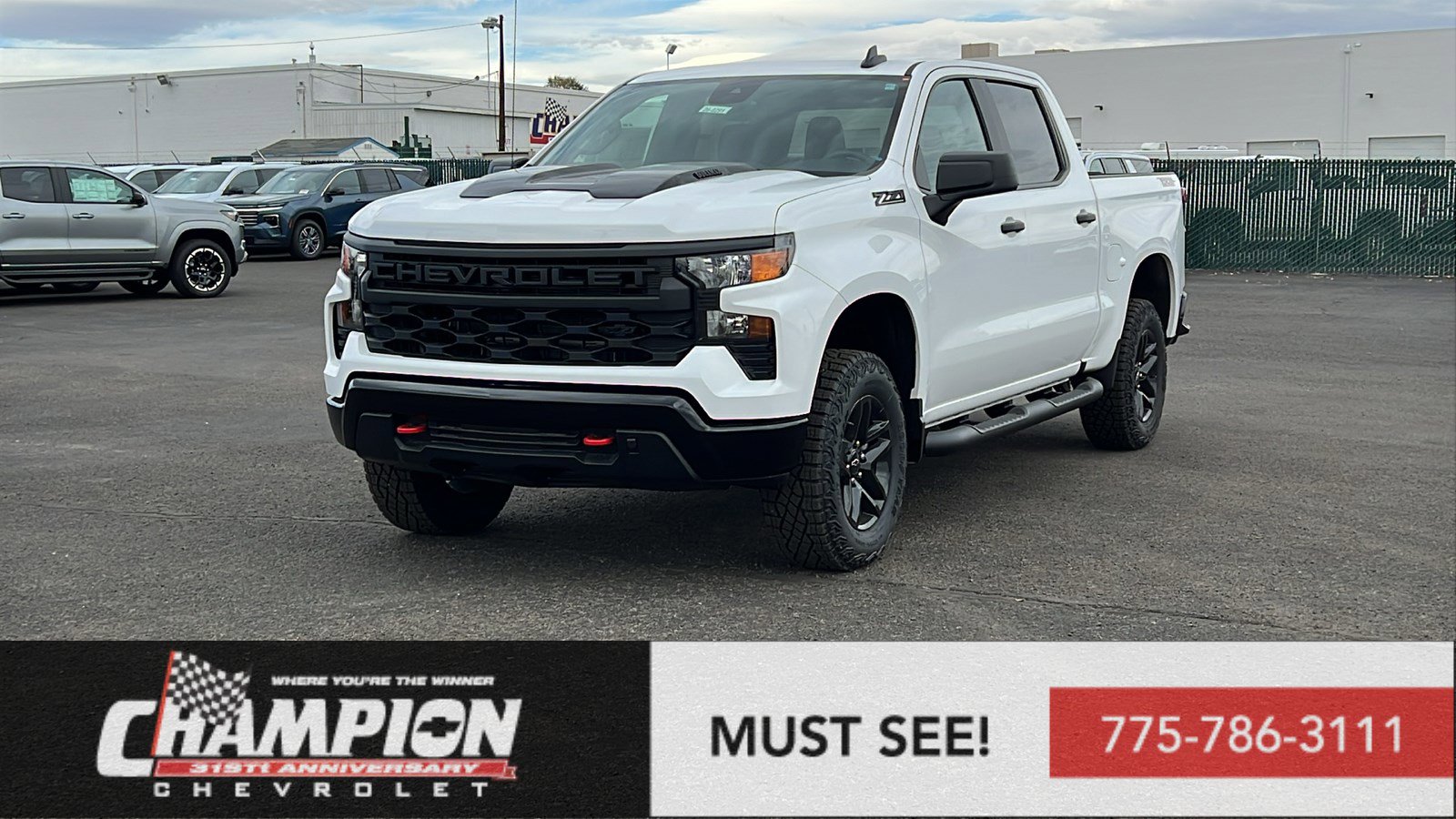 New 2026 Chevrolet Silverado 1500 Custom Trail Boss w/ LPO, Dark Essentials Package