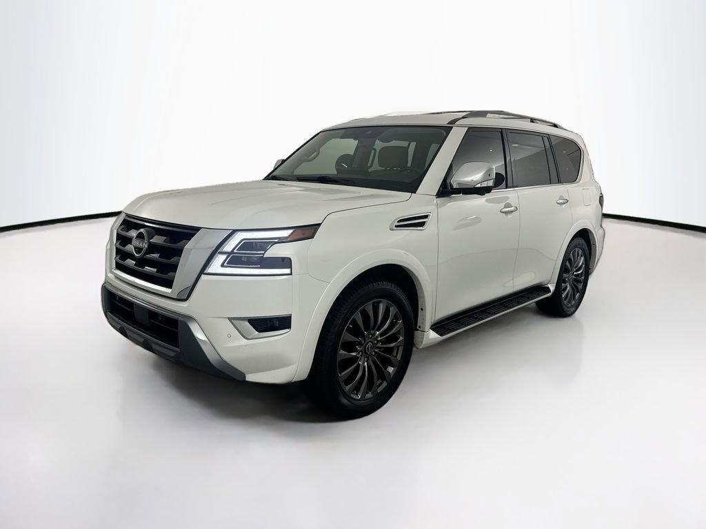 Used 2023 Nissan Armada Platinum w/ Captain's Chairs Package RWD image 1