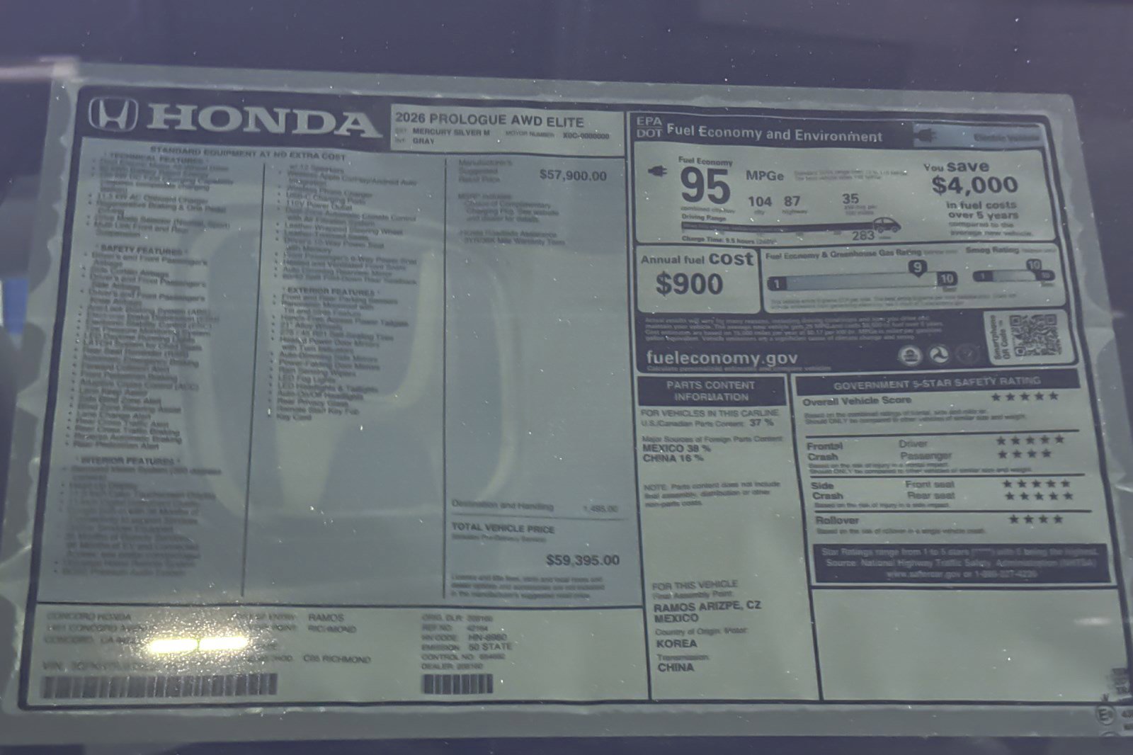 New 2026 Honda Prologue Elite image 36