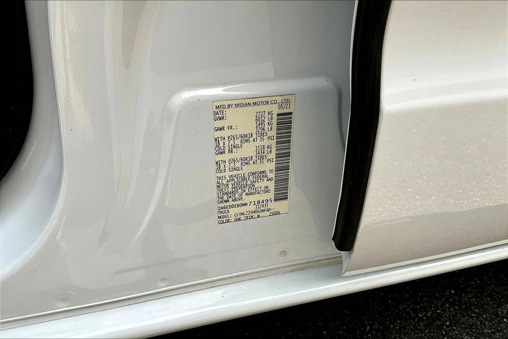 Used 2021 Nissan Frontier SV w/ Midnight Edition Floor Mats AWD/4WD image 22