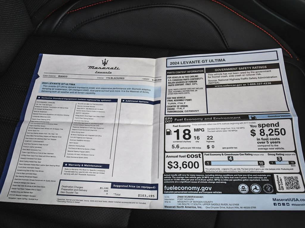 Used 2024 Maserati Levante GT Ultima AWD/4WD image 64