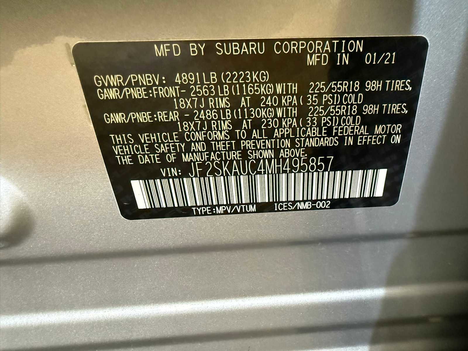 Certified 2021 Subaru Forester Limited w/ Popular Package #3 AWD/4WD image 40