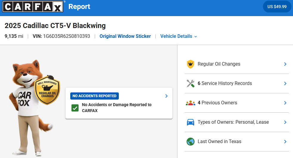 Used 2025 Cadillac CT5 V Blackwing w/ Carbon Fiber 2 Package RWD image 39