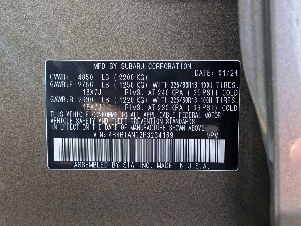 Certified 2024 Subaru Outback Limited AWD/4WD image 27