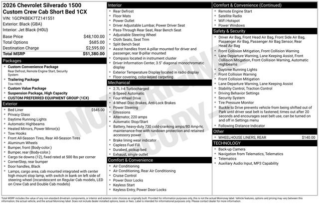 New 2026 Chevrolet Silverado 1500 Custom image 4