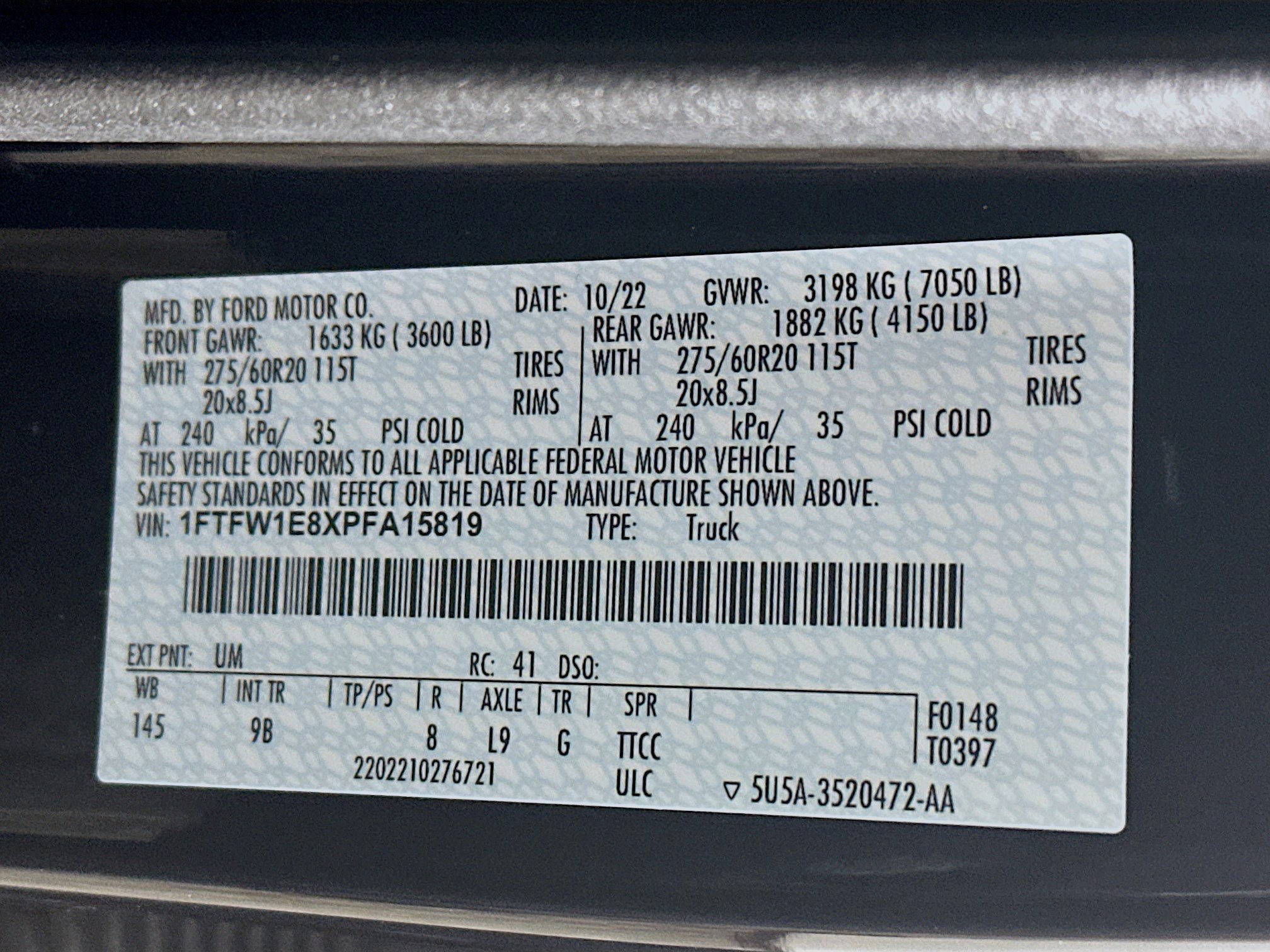 Used 2023 Ford F150 Platinum w/ Equipment Group 701A High image 32