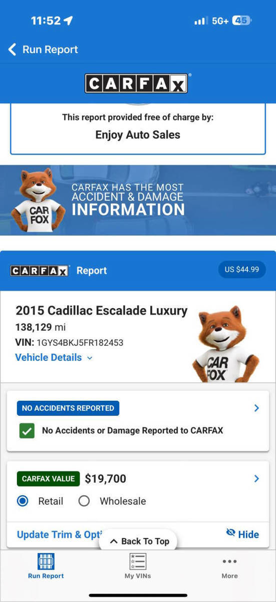 Used 2015 Cadillac Escalade Luxury AWD/4WD image 7