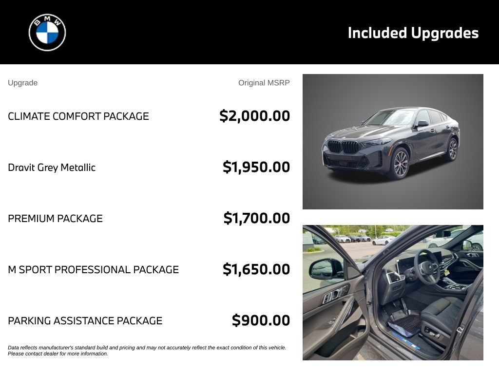 New 2027 BMW X6 xDrive40i w/ Climate Comfort Package AWD/4WD image 4