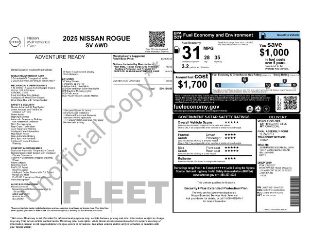Used 2025 Nissan Rogue SV AWD/4WD image 35