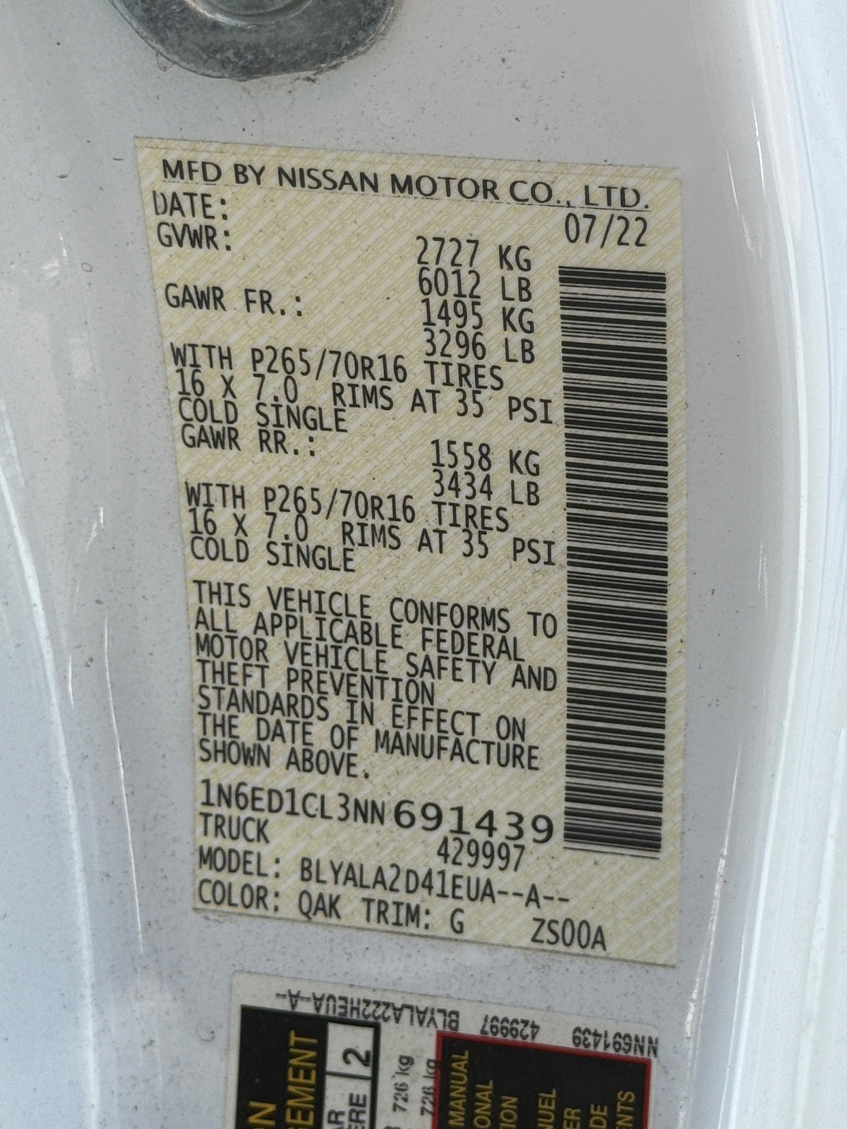 Used 2022 Nissan Frontier S image 32