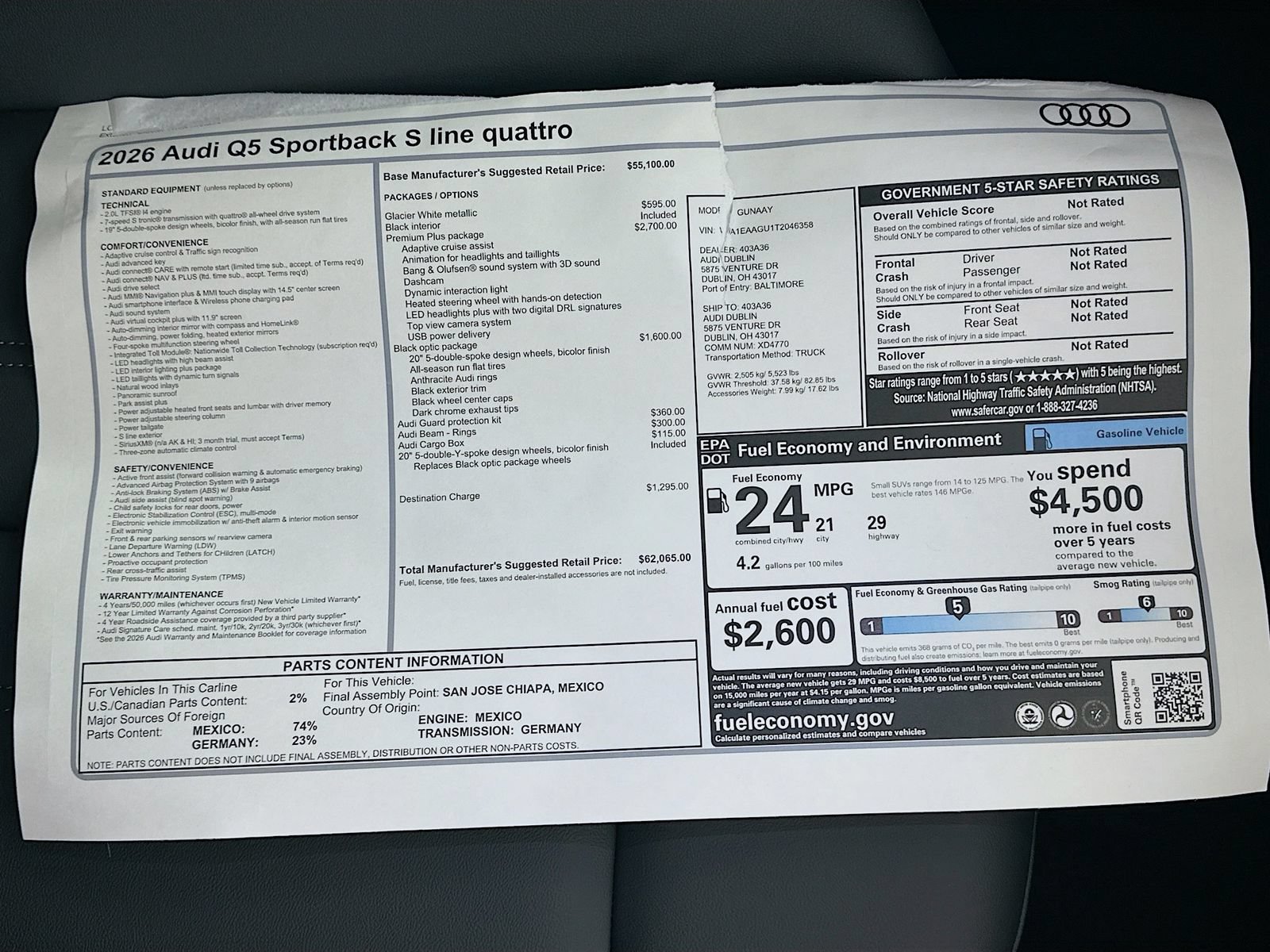 New 2026 Audi Q5 Premium Plus AWD/4WD image 48