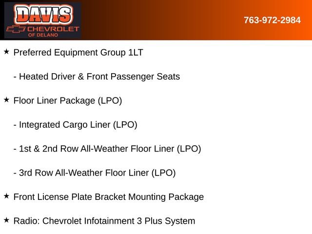 Used 2023 Chevrolet Traverse LT w/ LPO, Floor Liner Package AWD/4WD image 5