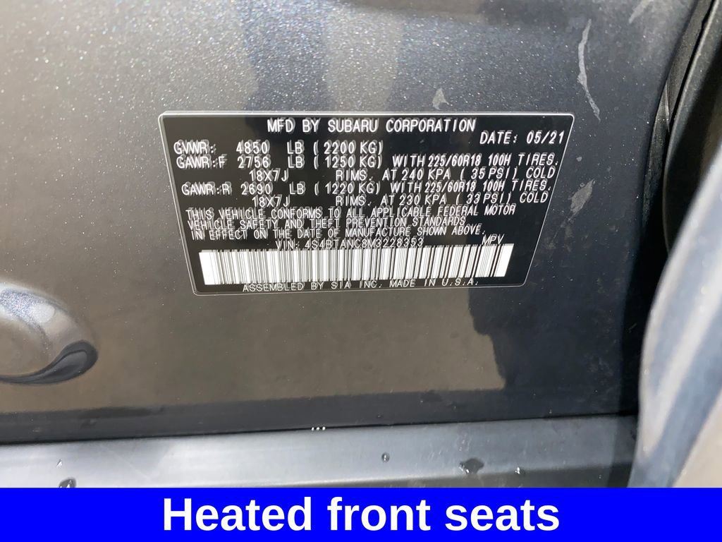 Certified 2021 Subaru Outback Limited AWD/4WD image 33