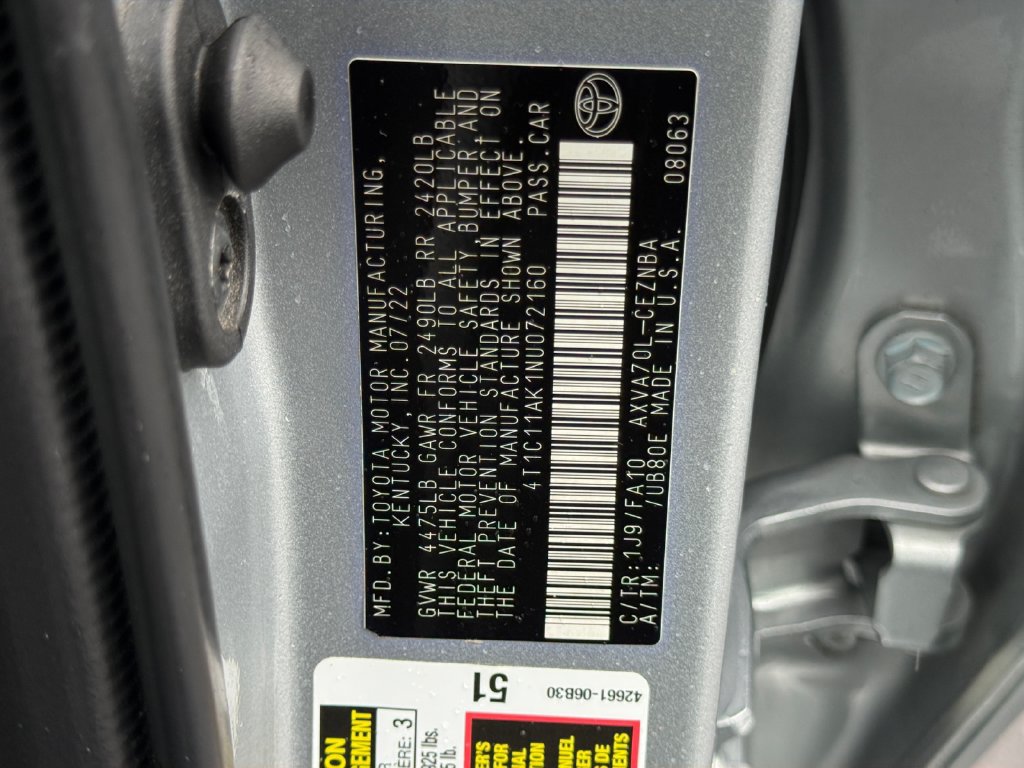 Used 2022 Toyota Camry LE FWD image 26