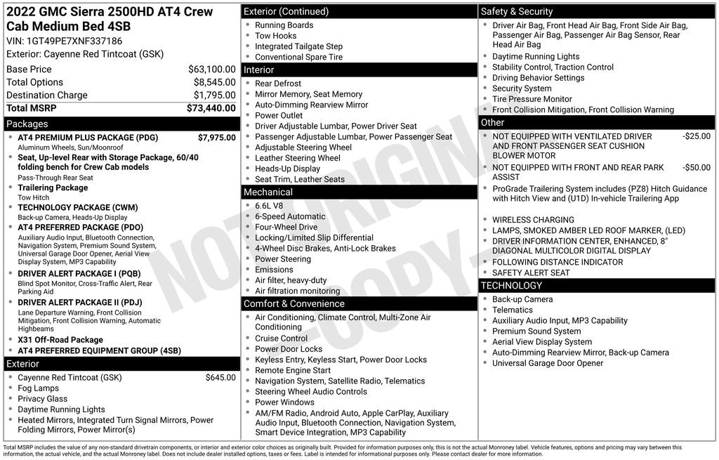 Used 2022 GMC Sierra 2500 AT4 w/ AT4 Premium Plus Package image 2