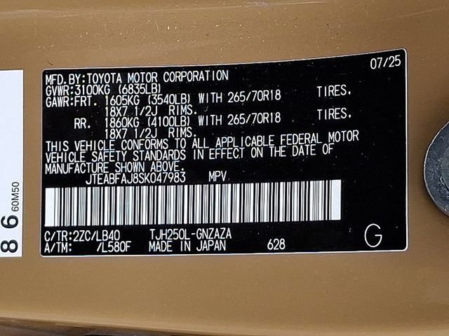 Used 2025 Toyota Land Cruiser w/ Premium Package AWD/4WD image 29