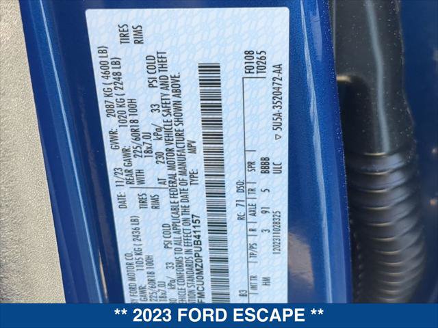 Certified 2023 Ford Escape ST-Line w/ Equipment Group 301A FWD image 24