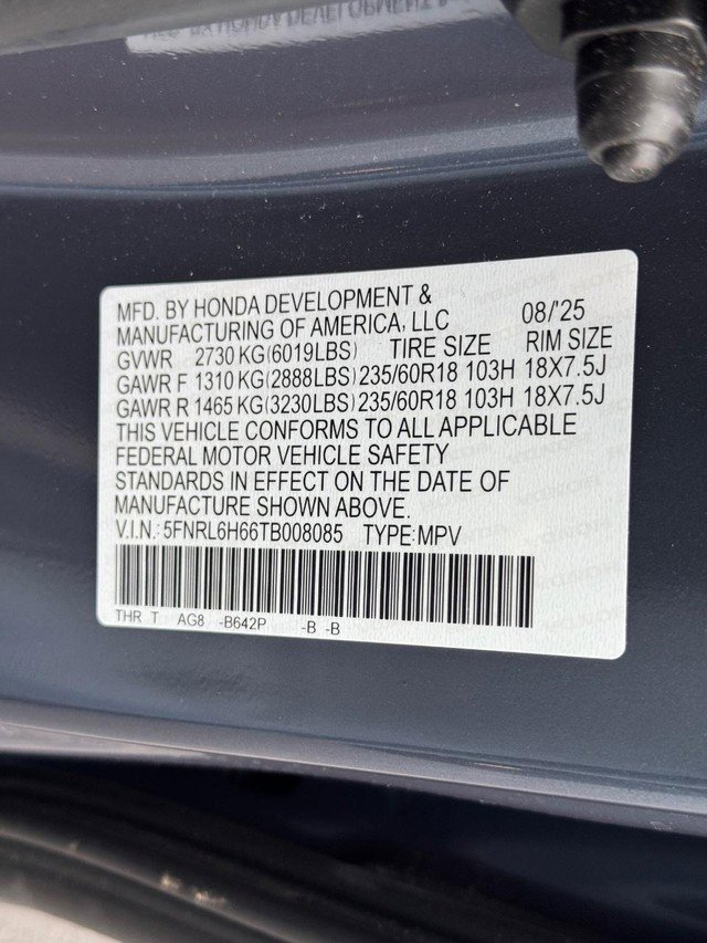 Certified 2026 Honda Odyssey EX-L image 27