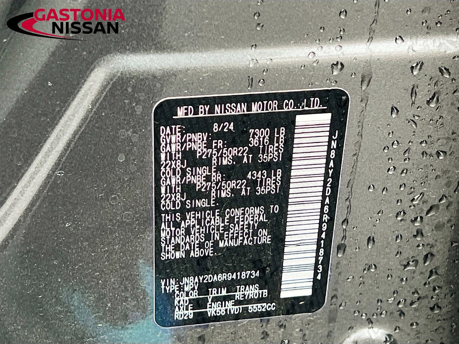 Used 2024 Nissan Armada Platinum w/ Captain's Chairs Package image 40