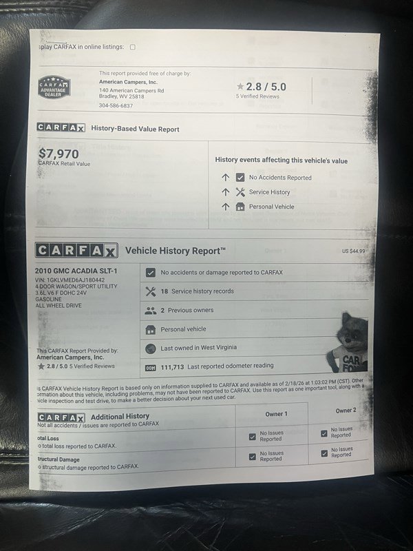 Used 2010 GMC Acadia SLT image 18