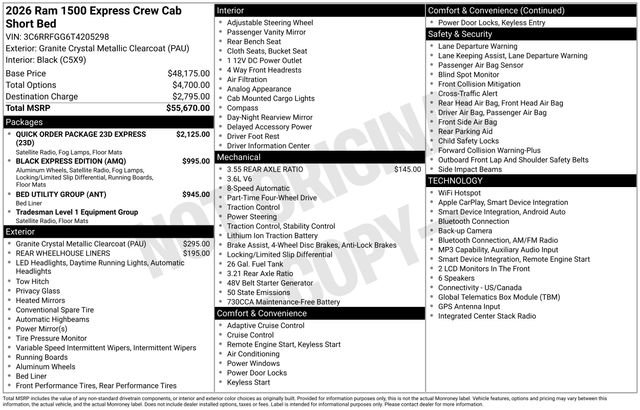 New 2026 RAM 1500 Express AWD/4WD image 4