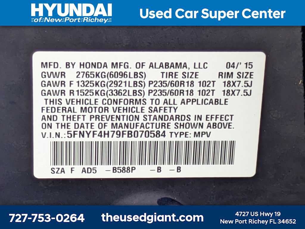 Used 2015 Honda Pilot EX-L image 45