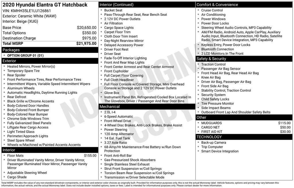 Used 2020 Hyundai Elantra GT image 6