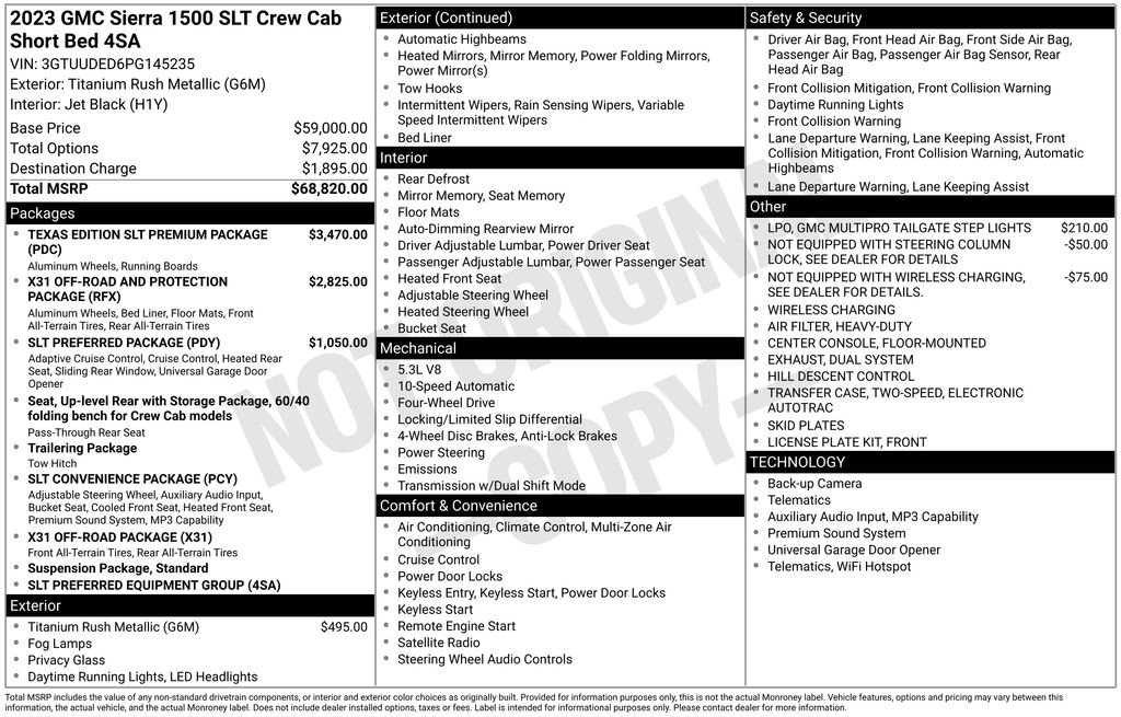 Used 2023 GMC Sierra 1500 SLT AWD/4WD image 19