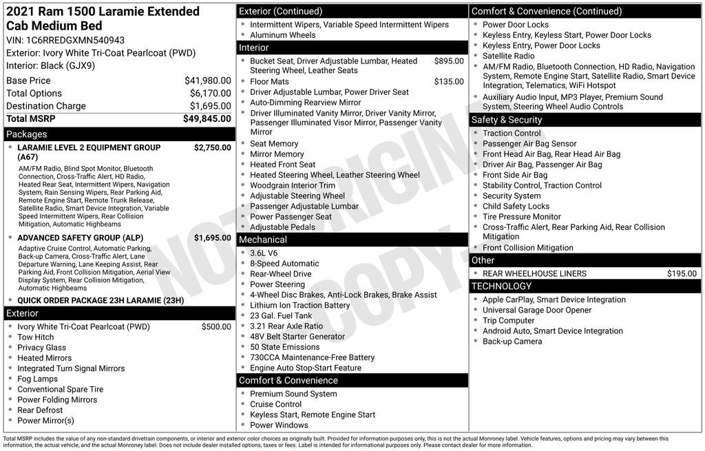 Used 2021 RAM 1500 Laramie image 12