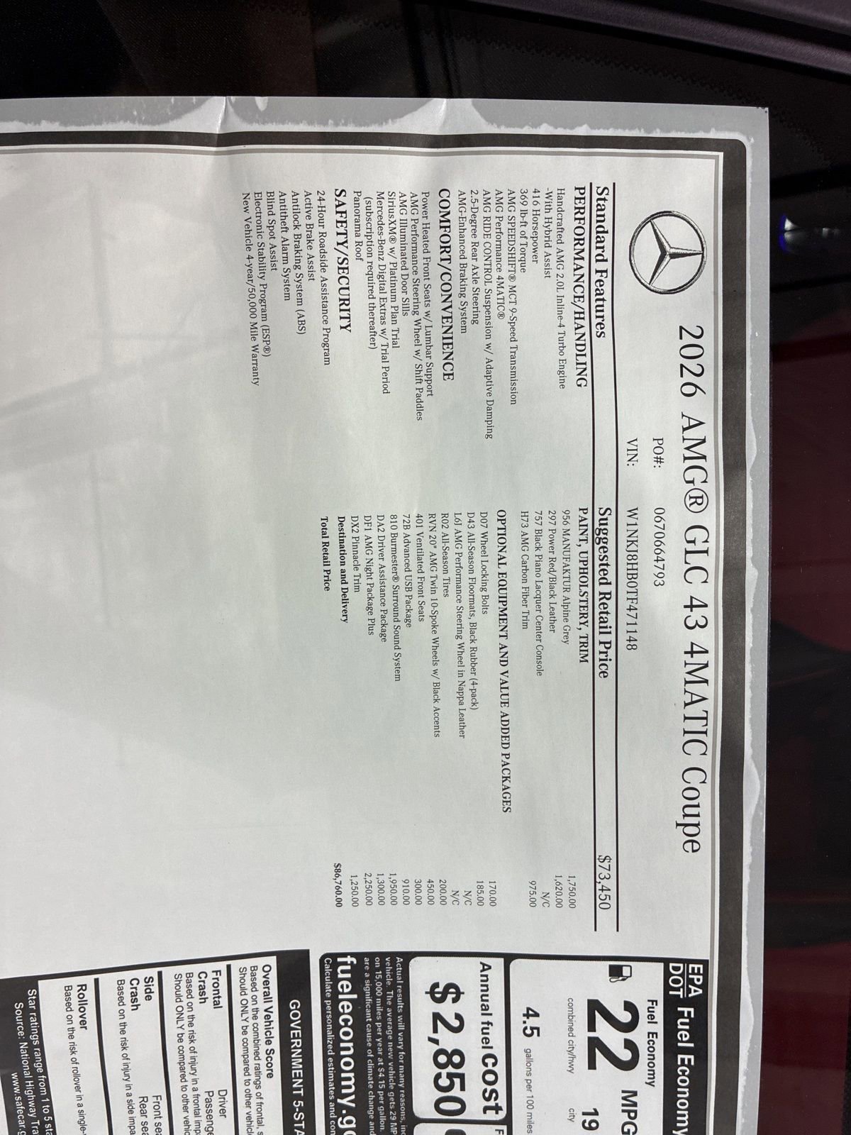 New 2026 Mercedes-Benz GLC 43 AMG 4MATIC Coupe image 26