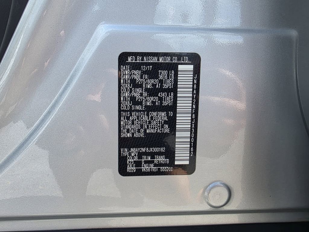 Used 2018 Nissan Armada Platinum w/ Captain Seat Package image 33