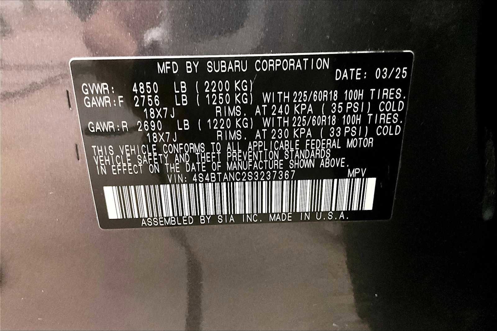 Certified 2025 Subaru Outback Limited image 35